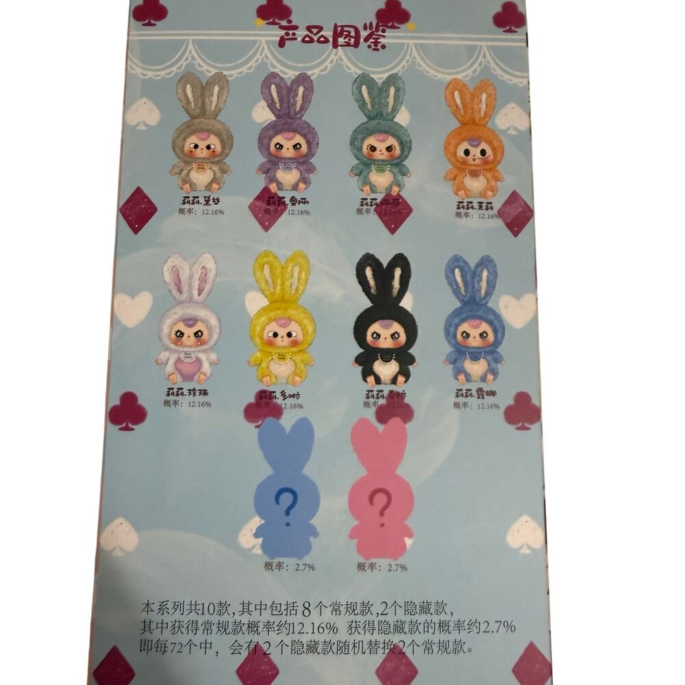 BabyThree Lily Luna (confirmed) Rabbit Town Blind Box Plush New In Package - Picture 8 of 11